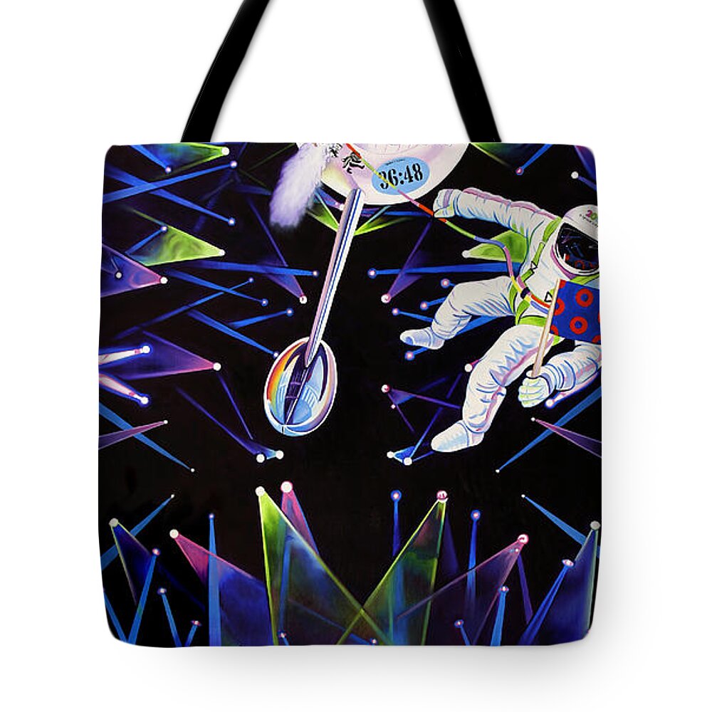 Phish Tote Bag featuring the painting Phish-The Gorge a Space Jam by Joshua Morton
