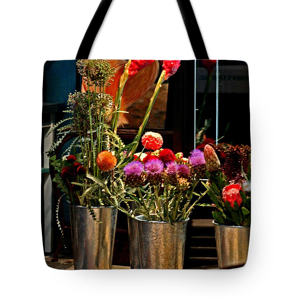 Flower Vase Prints Tote Bag featuring the digital art Phlower Vases by Joseph Coulombe