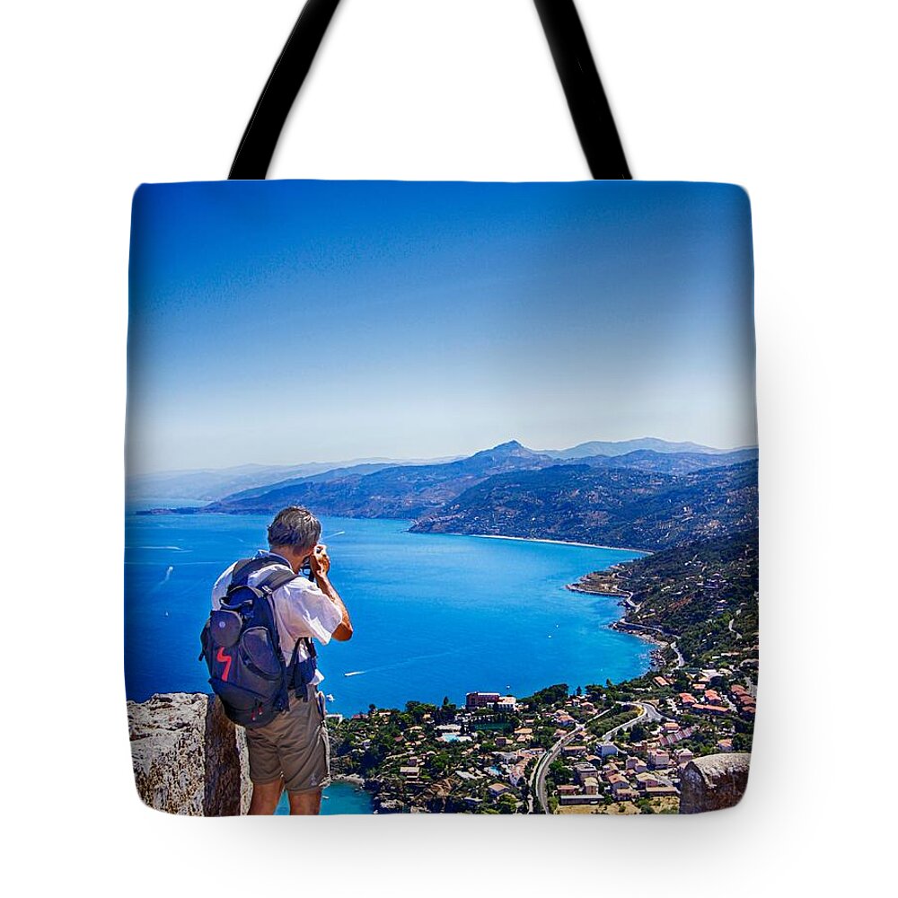 Photographer Tote Bag featuring the photograph Photographer inspired by beauty by Stefano Senise