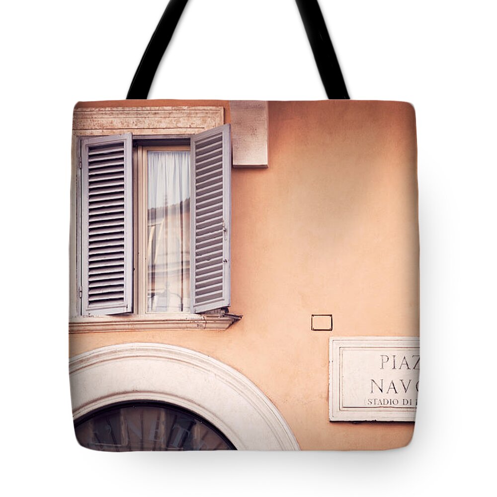 Piazza Tote Bag featuring the photograph Piazza Navona by Matteo Colombo