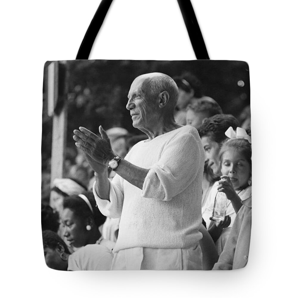 Art Tote Bag featuring the photograph Picasso by Brian Brake