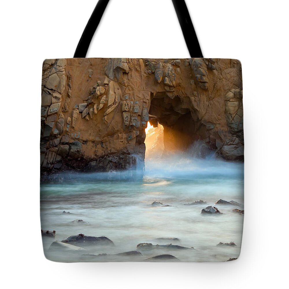 Landscape Tote Bag featuring the photograph Piercing Thru by Jonathan Nguyen