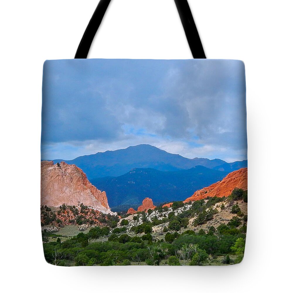 Photo Tote Bag featuring the photograph Pikes Peak by Dan Miller