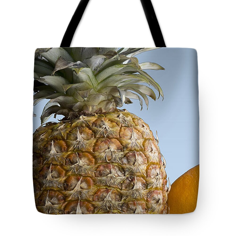 Pineapple Tote Bag featuring the photograph Pineapple and Friends by Mark McKinney