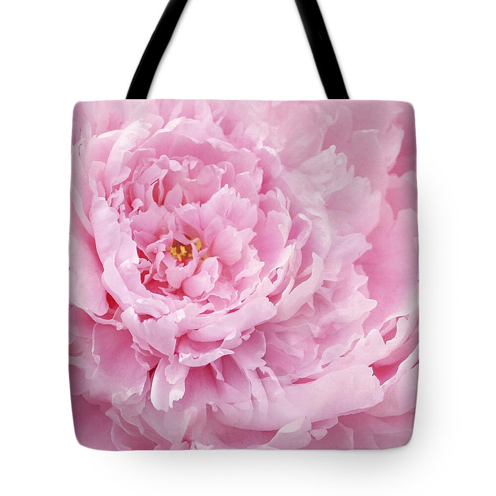 Peony Tote Bag featuring the photograph Pink Feathers by Marina Kojukhova