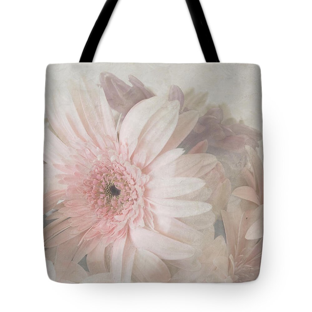 Pink Tote Bag featuring the photograph Pink gerberas by Cindy Garber Iverson