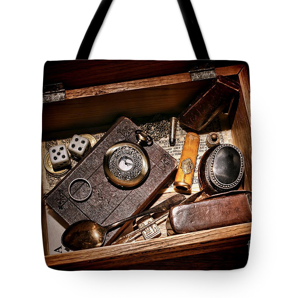 Keepsake Tote Bag featuring the photograph Pioneer Keepsake Box by Olivier Le Queinec