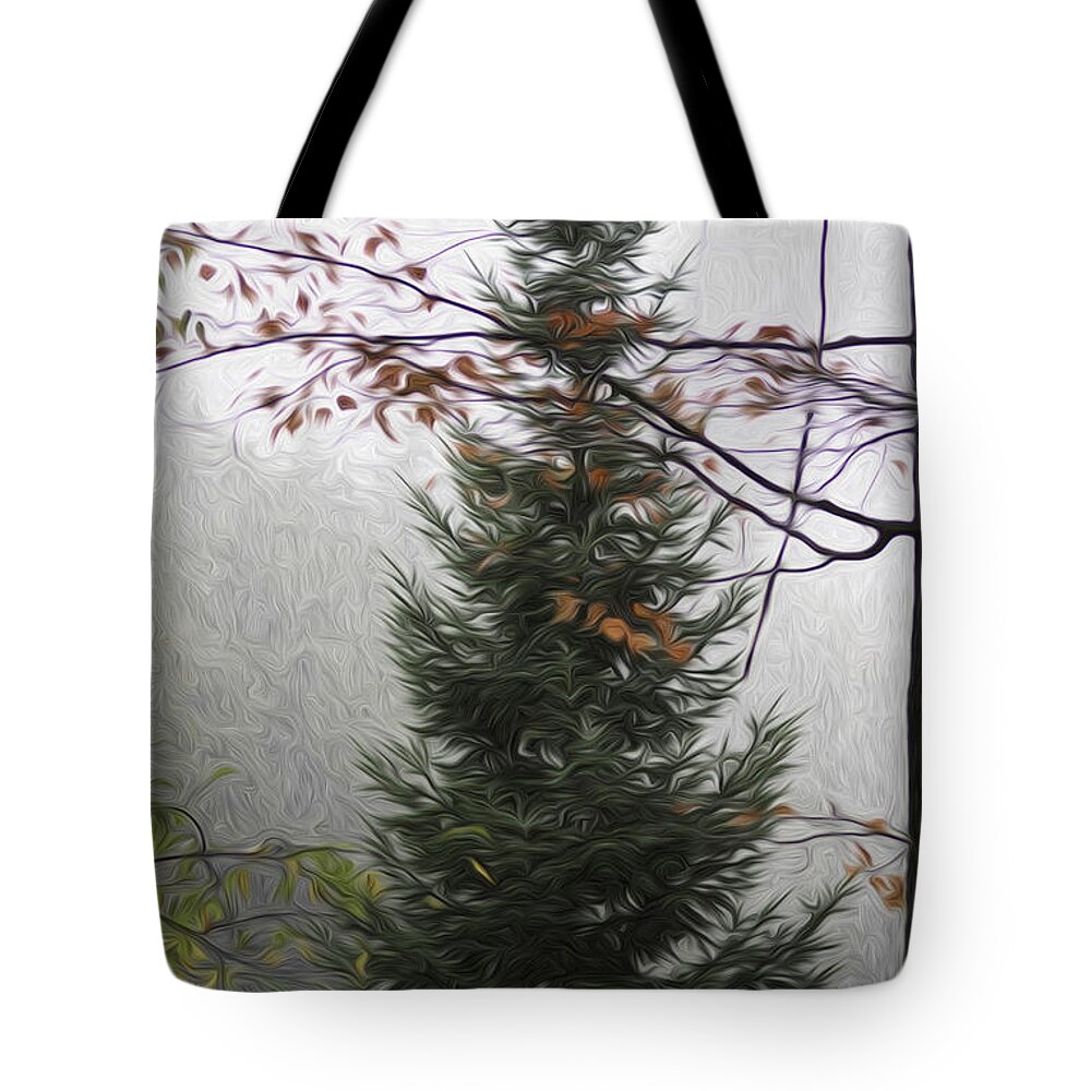 Pine Tote Bag featuring the photograph Pixel Pine by James Ekstrom
