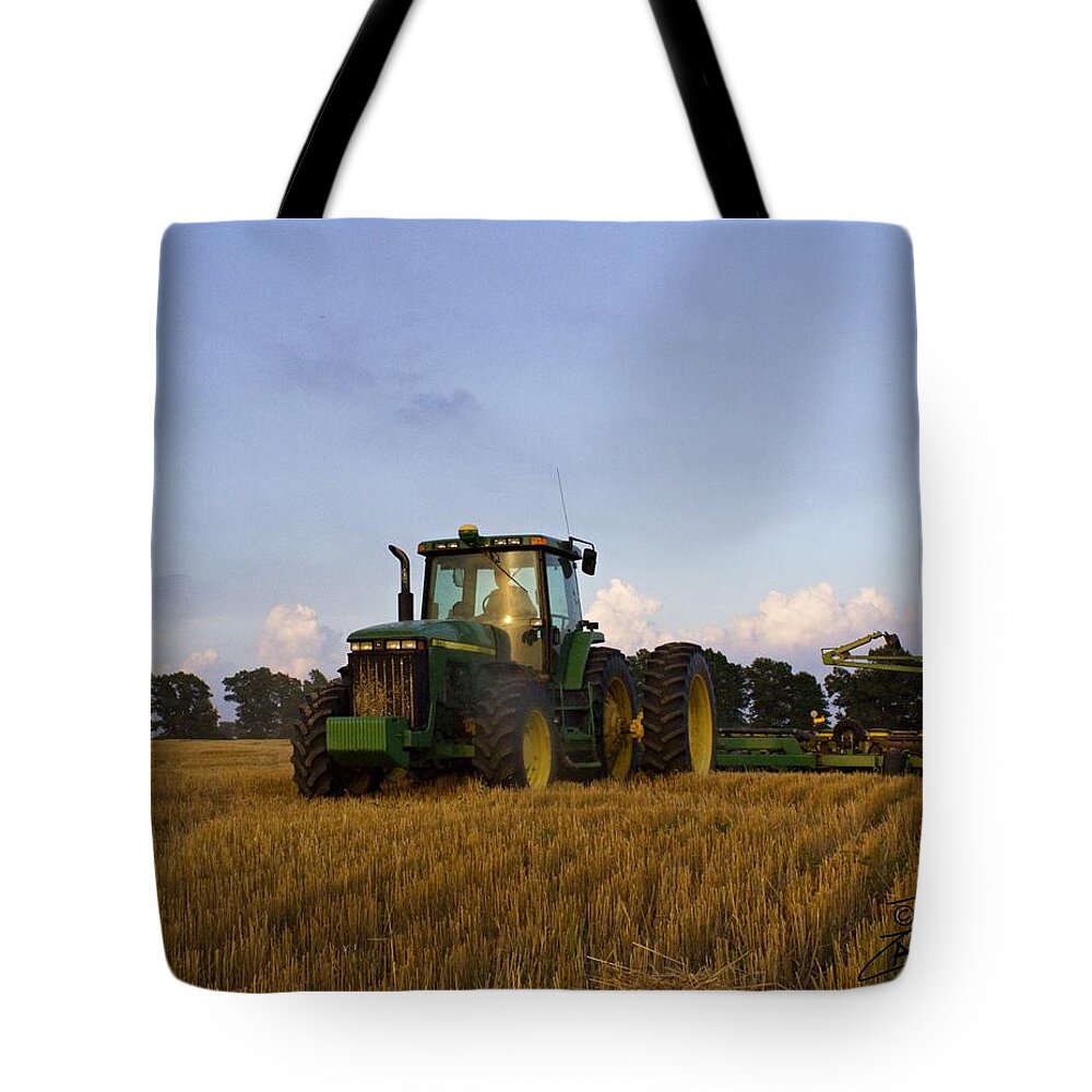 Ag Tote Bag featuring the photograph Planting Deere by David Zarecor