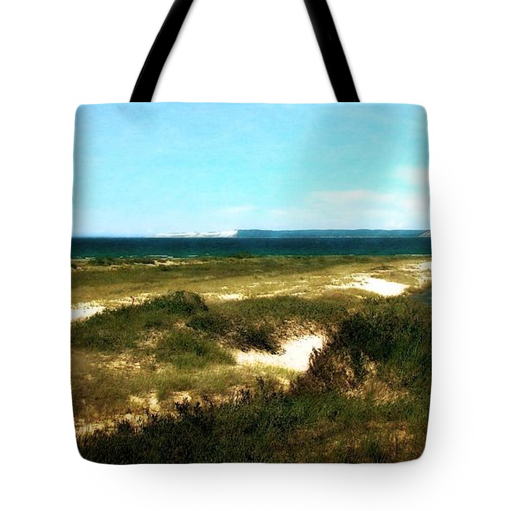 Platte Tote Bag featuring the photograph Platte River Dunescape by Michelle Calkins