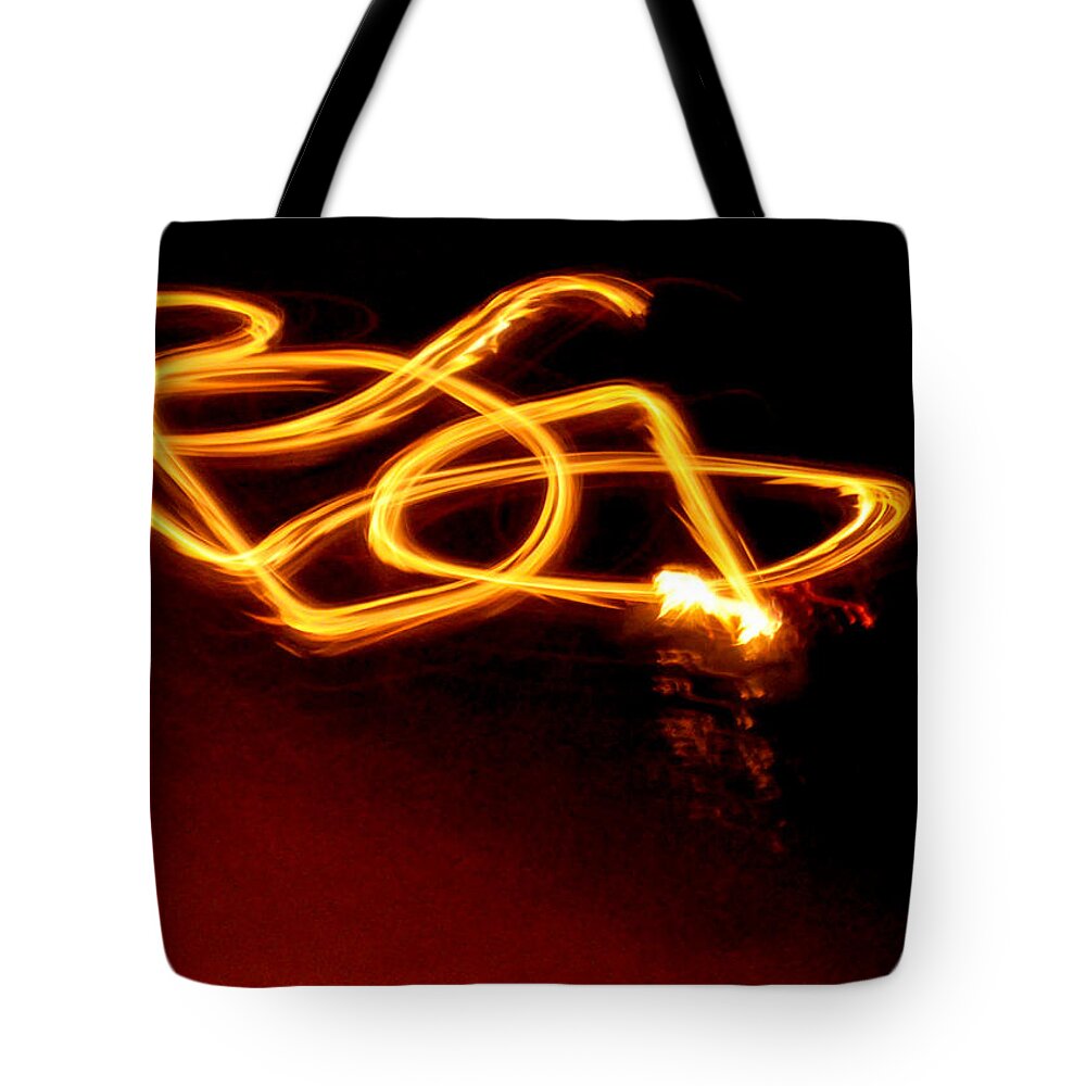 Fire Tote Bag featuring the photograph Playing With Fire 10 by Cheryl McClure