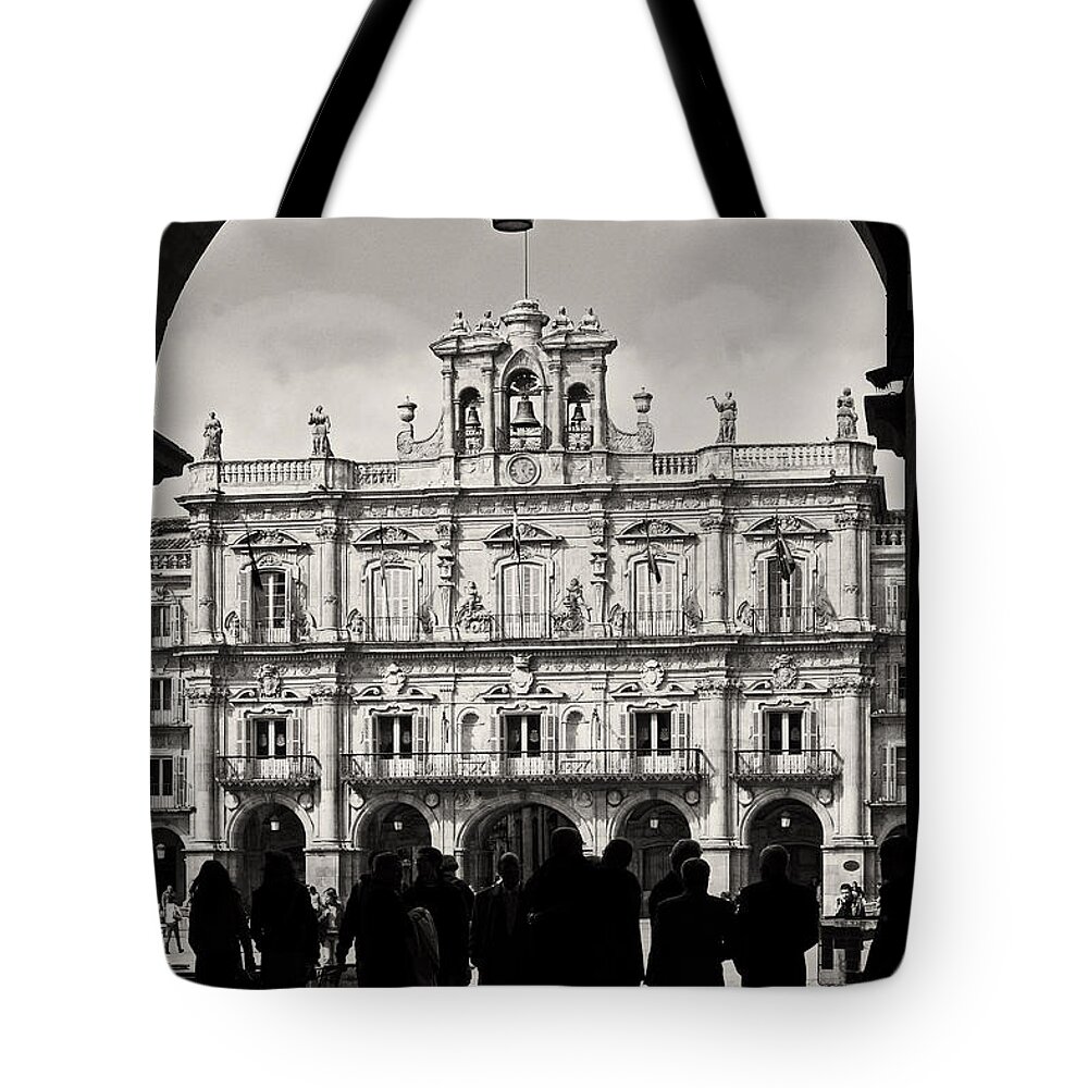 Europe Tote Bag featuring the photograph Plaza Mayor Salamanca by Rudi Prott