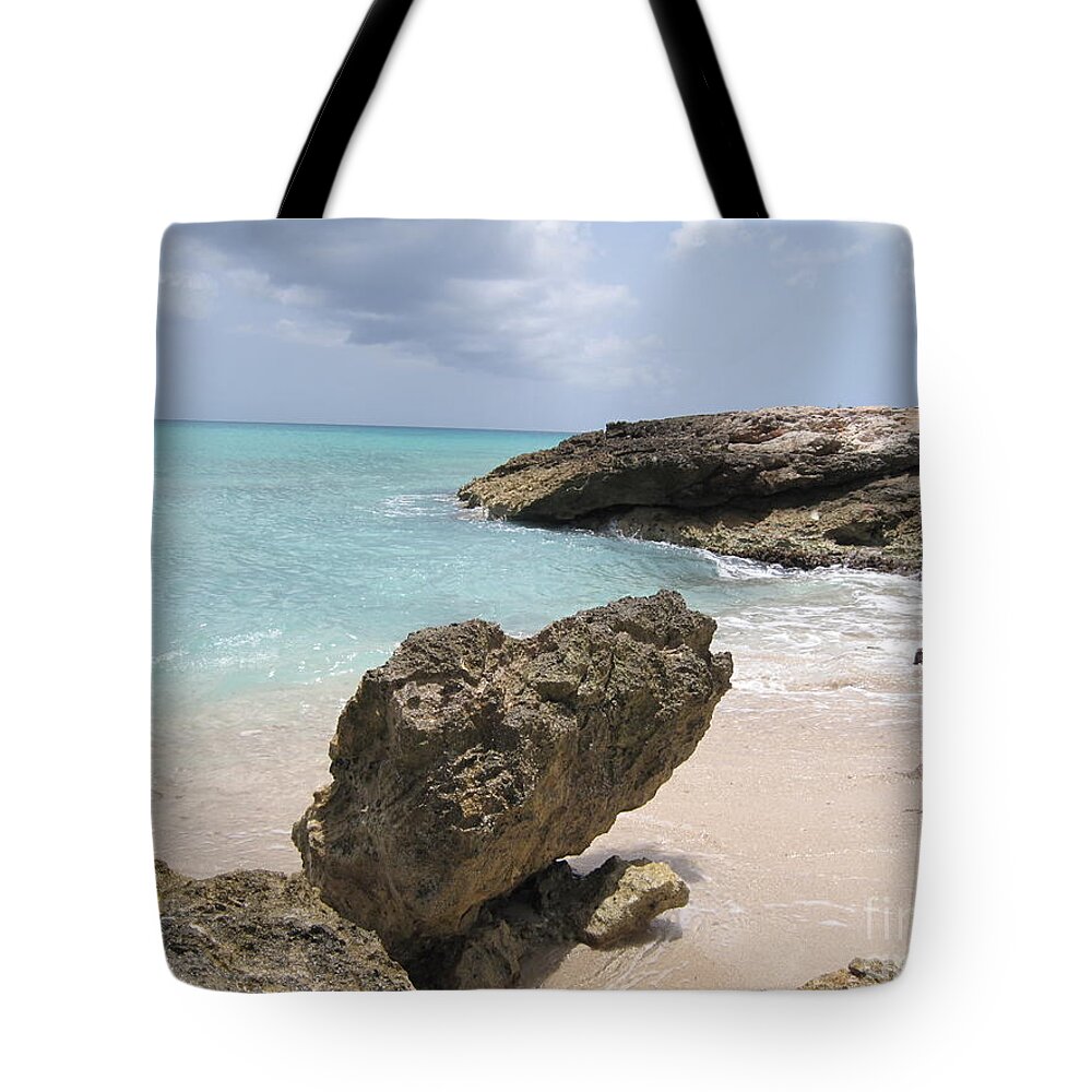 Plum Bay - St. Martin.  Tote Bag featuring the photograph Plum Bay - St. Martin by HEVi FineArt