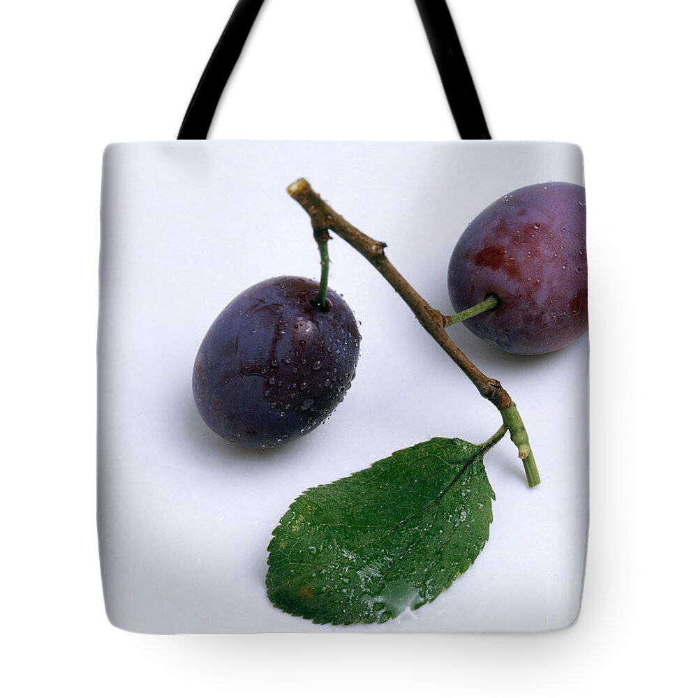 Plum Tote Bag featuring the photograph Plums by G. Buttner