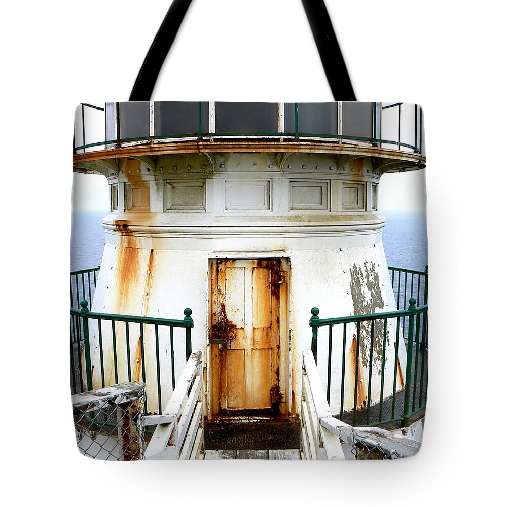 Lighthouse Tote Bag featuring the photograph Point Reyes Historic Lighthouse by Laurel Powell