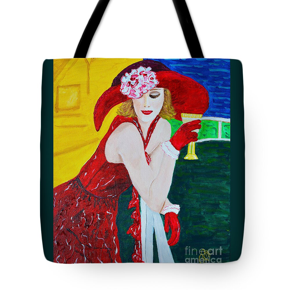 Polo Tote Bag featuring the painting Polo Match by Christine Dekkers