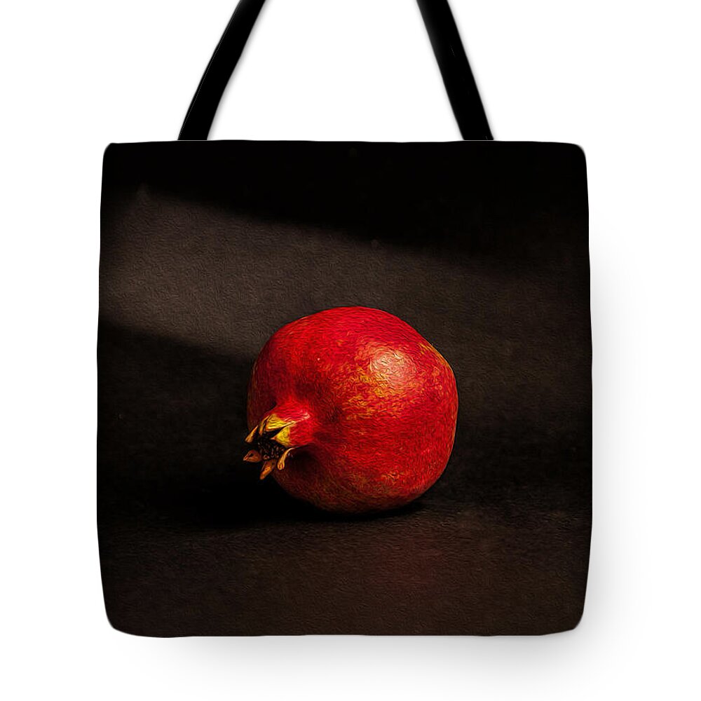Dutch Masters Tote Bag featuring the photograph Pomegranate by Peter Tellone
