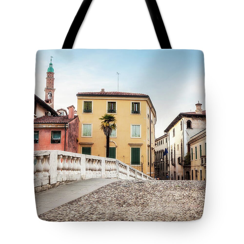 Veneto Tote Bag featuring the photograph Ponte San Michele In Vicenza, Veneto by Romaoslo