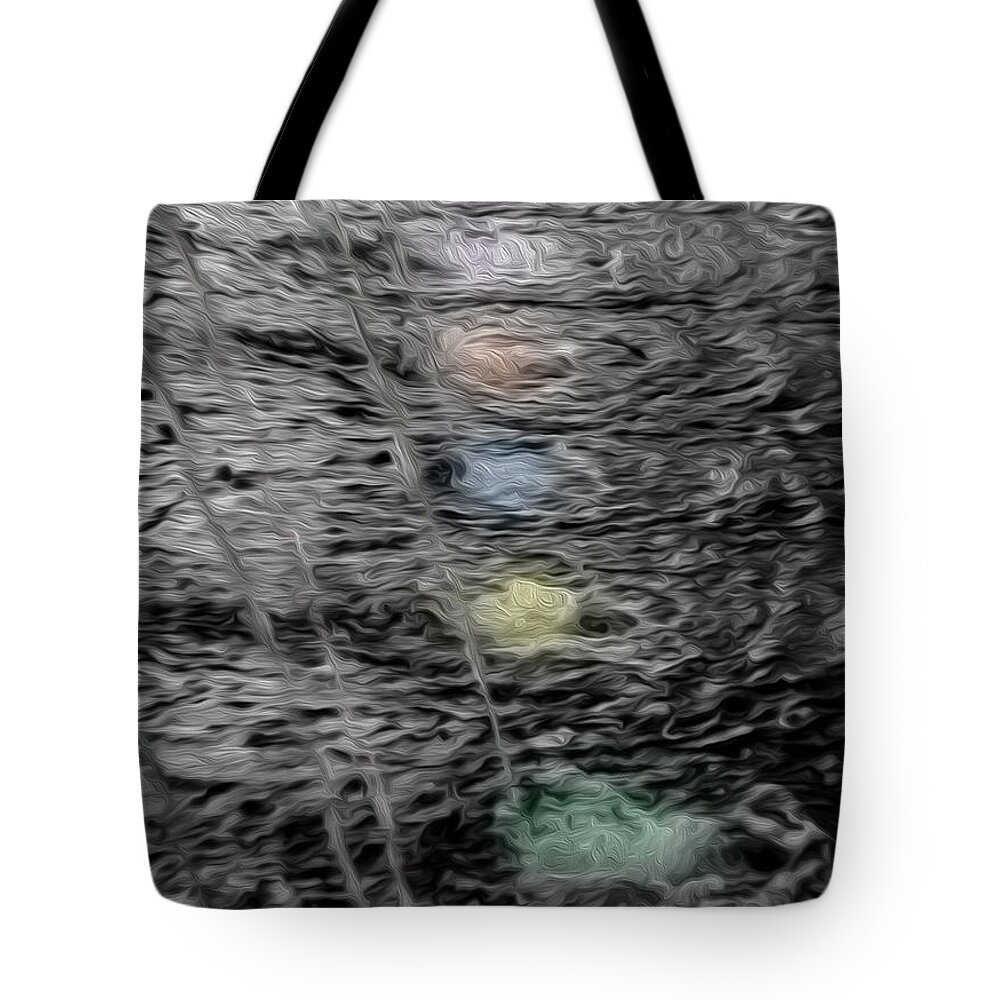 Water Tote Bag featuring the digital art Pools of Color by Kelvin Booker