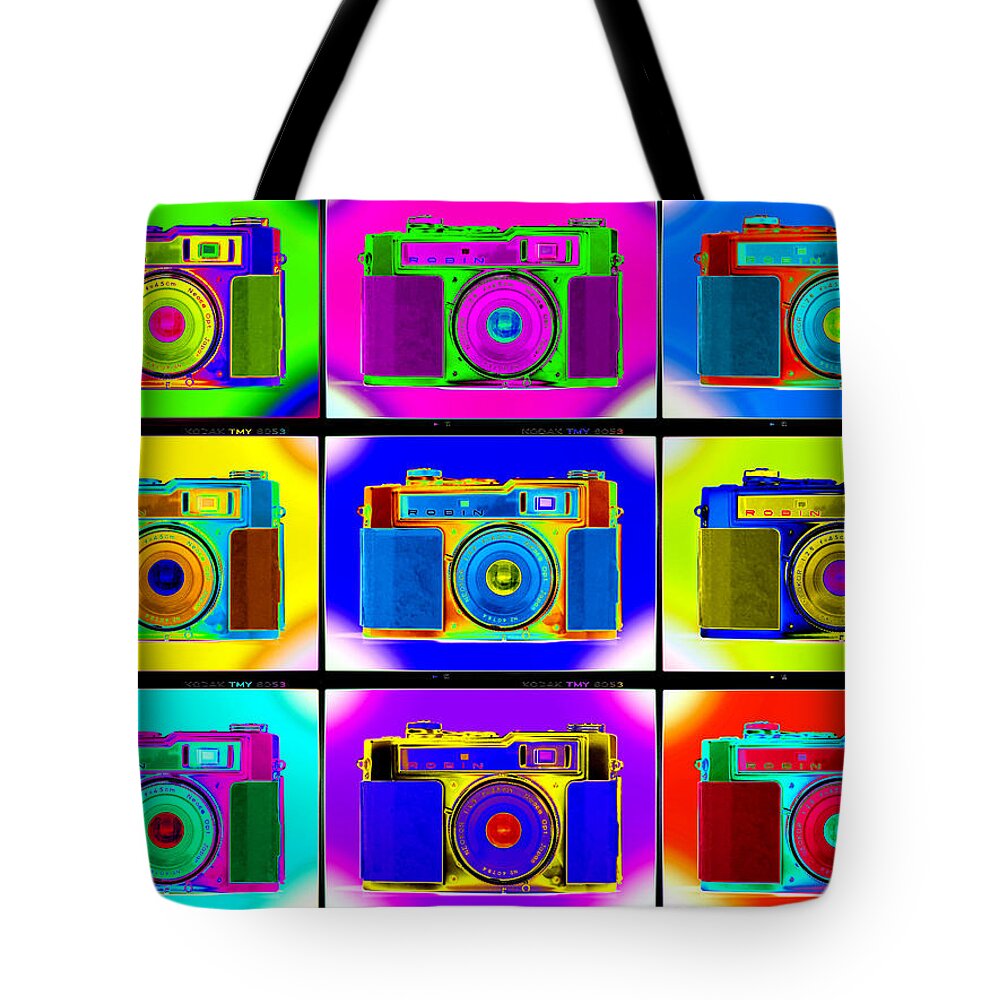 Pop Art Tote Bag featuring the photograph PoP aRt RoBiN pRoOfS by Mike McGlothlen