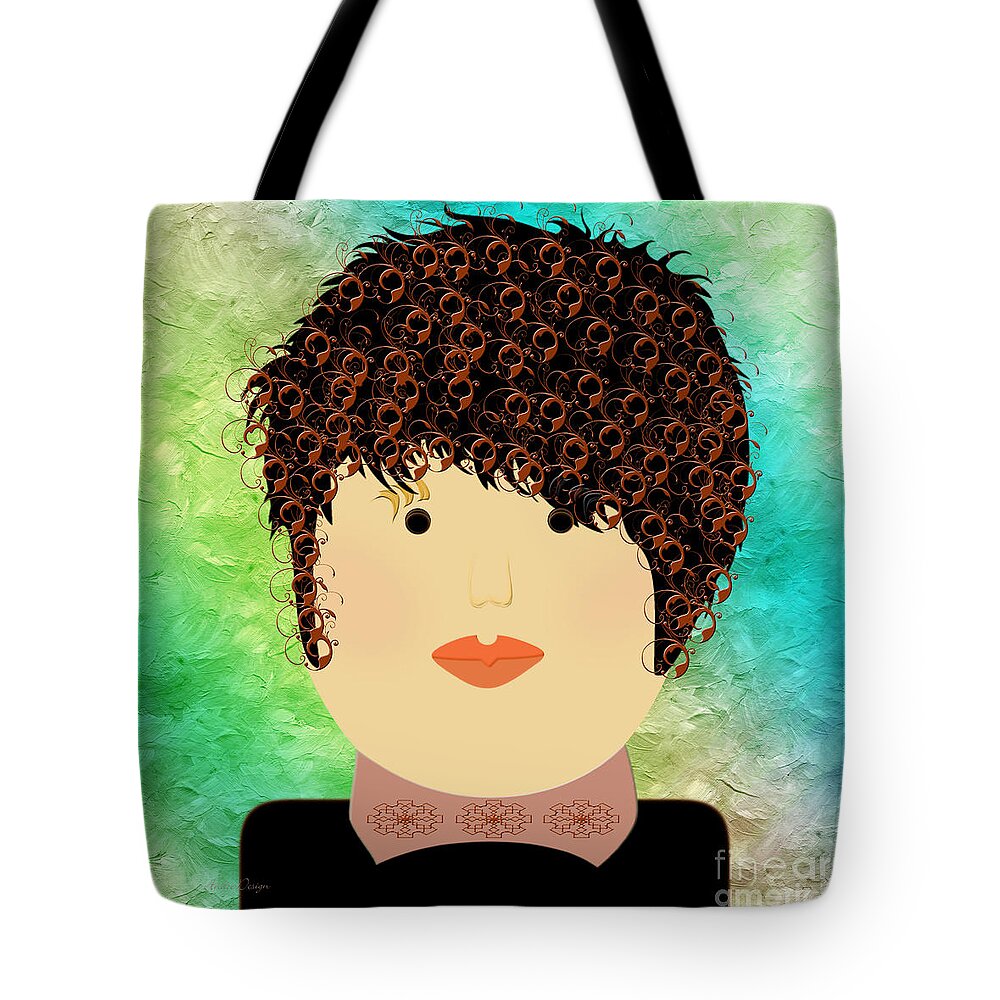 Andee Design Tote Bag featuring the digital art Porcelain Doll 16  by Andee Design