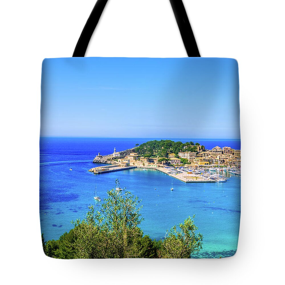 Headland Tote Bag featuring the photograph Port De Soller Mallorca by Juergen Sack