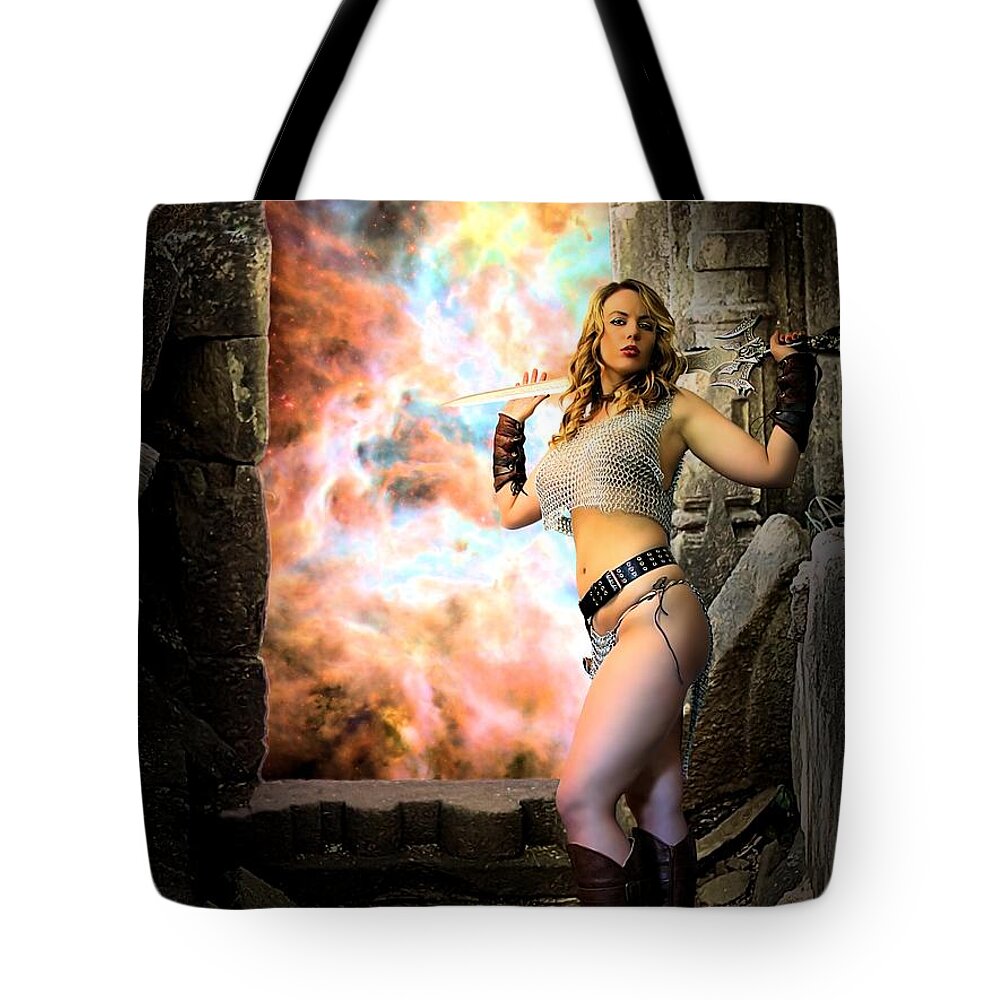 Fantasy Tote Bag featuring the photograph Portal Of Magic by Jon Volden