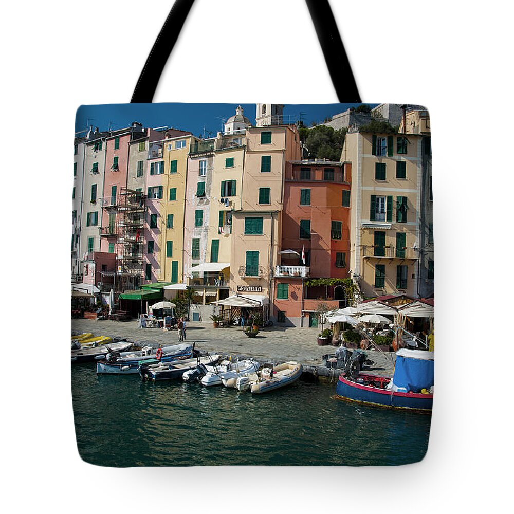 Europe Tote Bag featuring the photograph Portovenere Harbor 1 by Matt Swinden