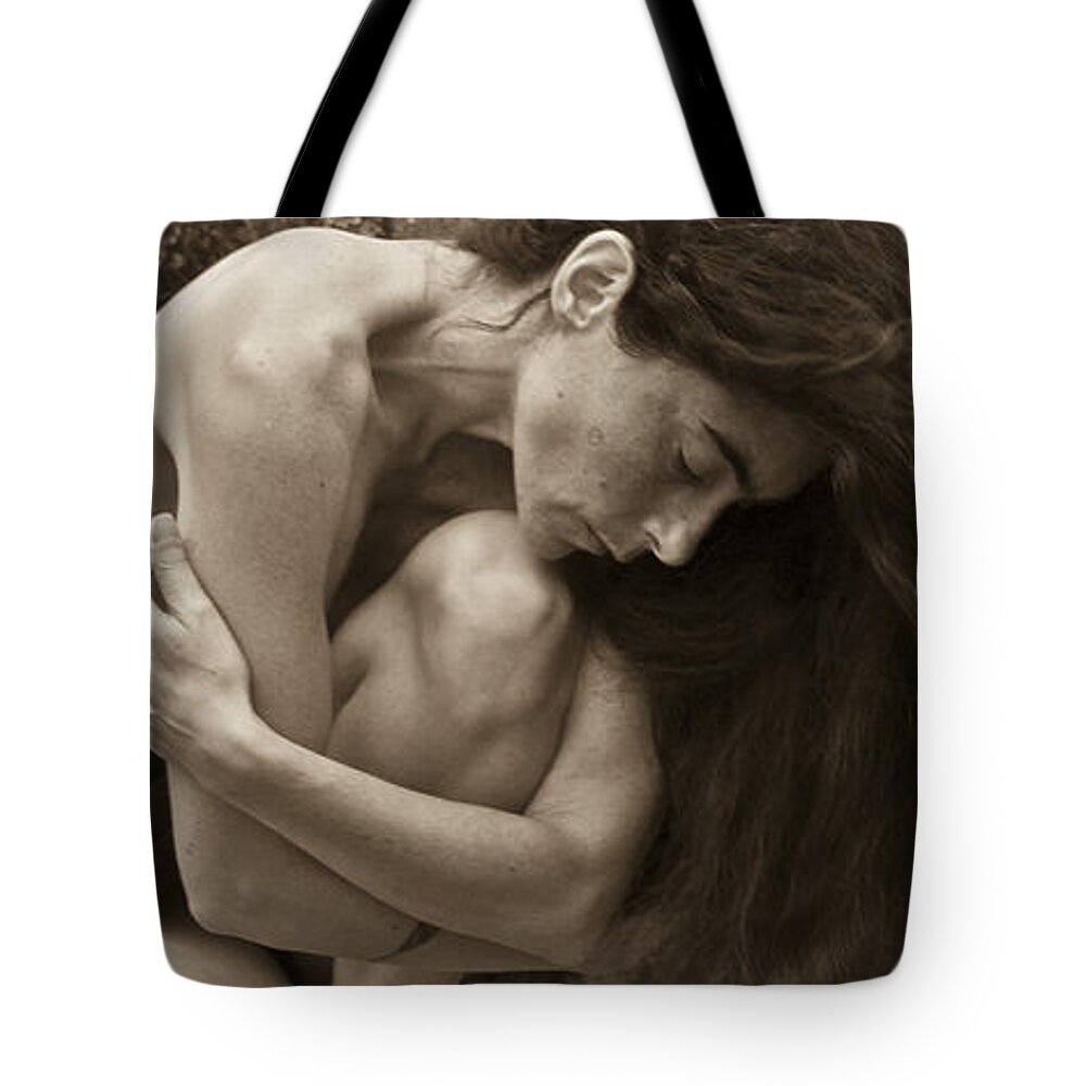 Feminine Tote Bag featuring the photograph Portrait 5 by Catherine Sobredo