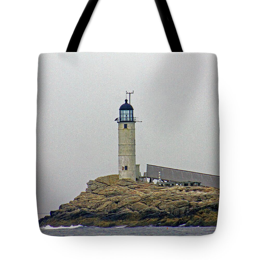 Lighthouse Tote Bag featuring the photograph Portsmouth by Lily K