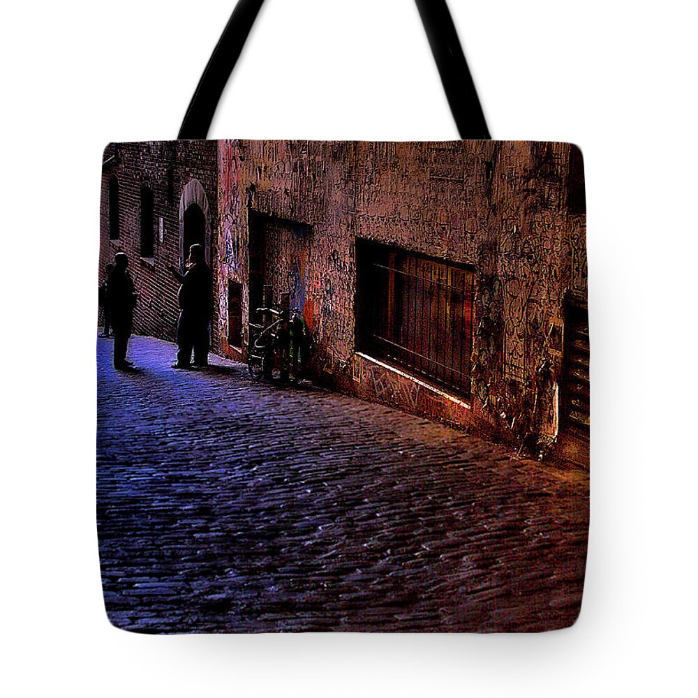 Post Alley Tote Bag featuring the photograph Post Alley - Seattle by David Patterson