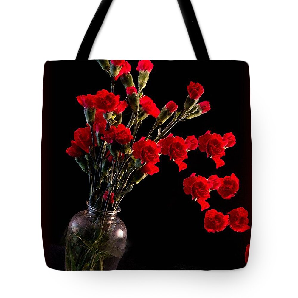 Bouquet Tote Bag featuring the photograph Pouring out Love by Sandra Clark