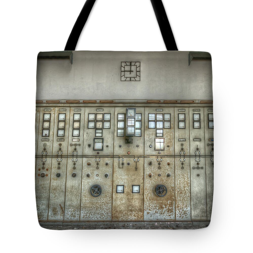 Germany Tote Bag featuring the digital art Power clock by Nathan Wright