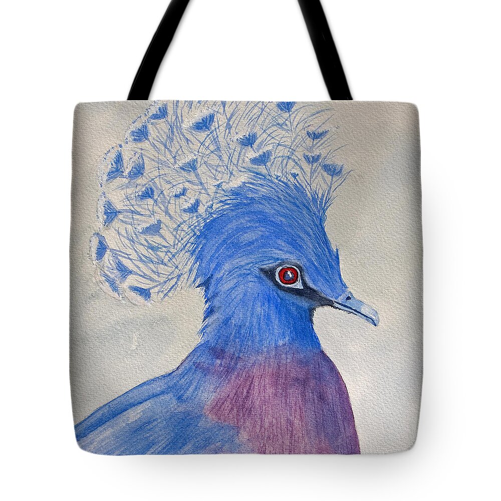 Pigeon Tote Bag featuring the painting Preston Pigeon by Richard Stedman