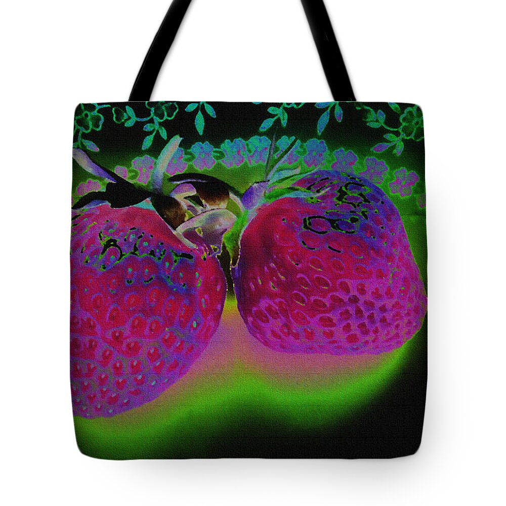 Strawberry Tote Bag featuring the photograph Pretty In Pink by Martin Howard