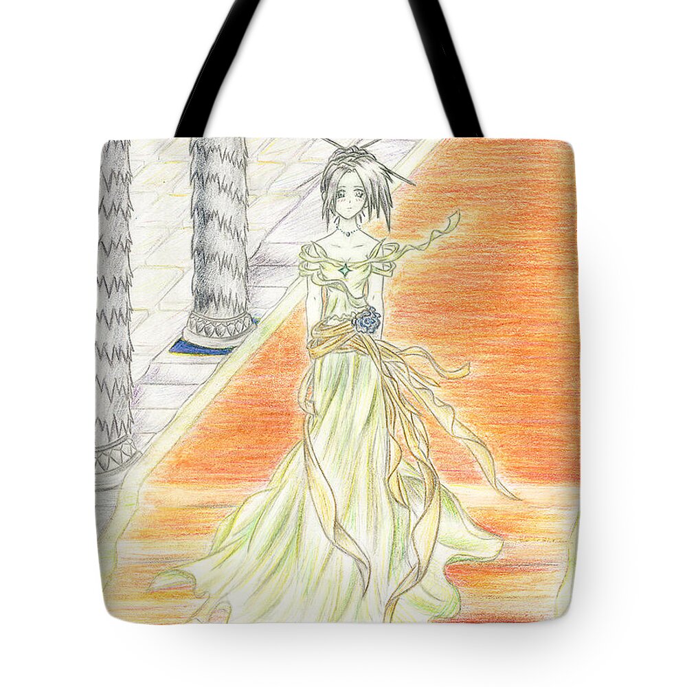 Princess Tote Bag featuring the painting Princess Altiana Portrait by Shawn Dall