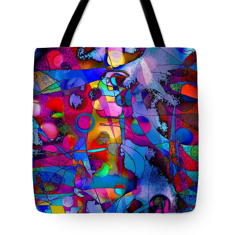 Expressionist Abstract Melodic Colorful Contemporary And Modern Tote Bag featuring the photograph Prism K.W.Two by Priscilla Batzell Expressionist Art Studio Gallery