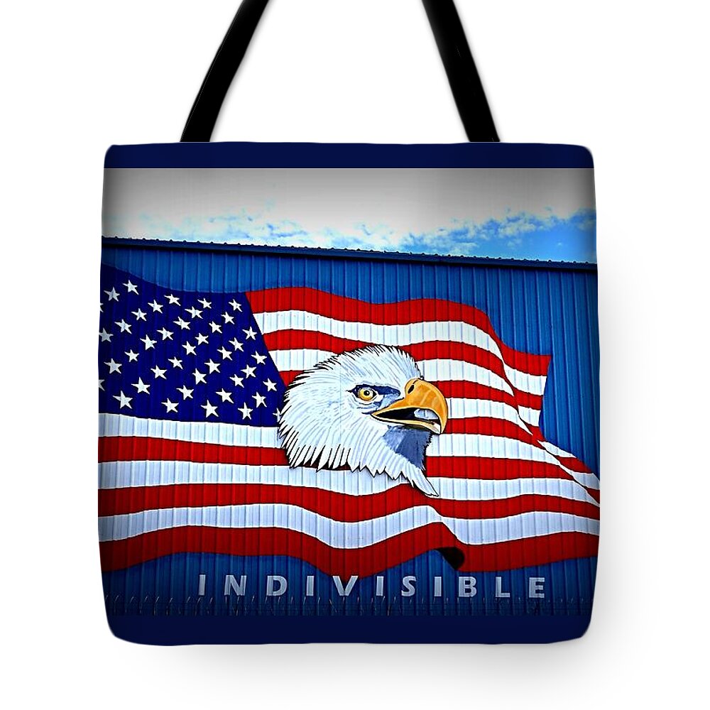 American Tote Bag featuring the photograph Proud To Be by Nick Kloepping
