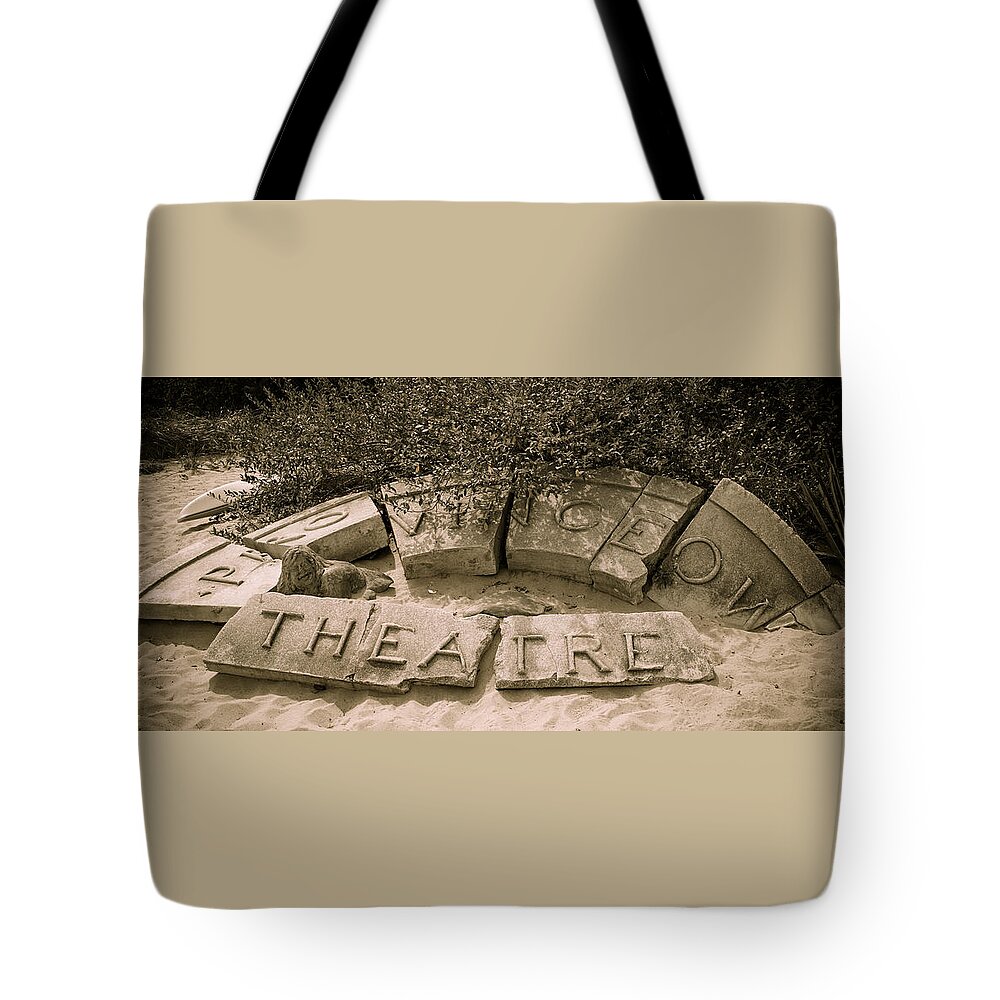 Provincetown Tote Bag featuring the photograph Provincetown Theatre by Brian Caldwell