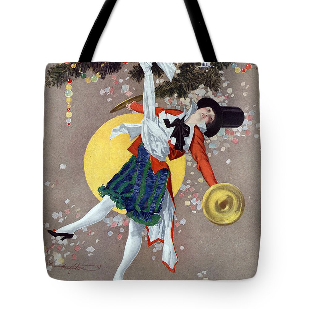 History Tote Bag featuring the photograph Puck Christmas 1914 by Photo Researchers