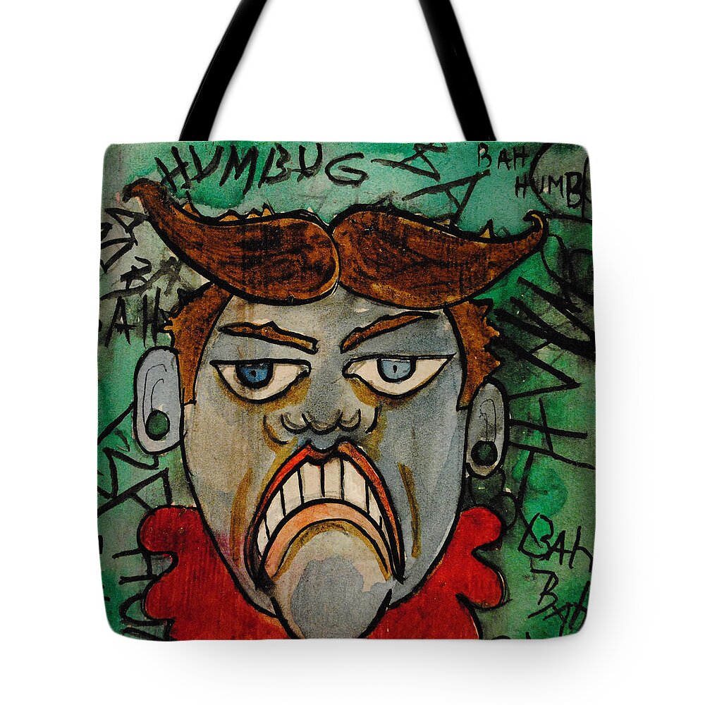 Tillie Tote Bag featuring the painting Punk by Patricia Arroyo