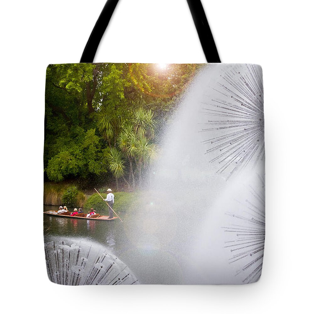 Avon Tote Bag featuring the photograph Punting on the Avon by Jenny Setchell