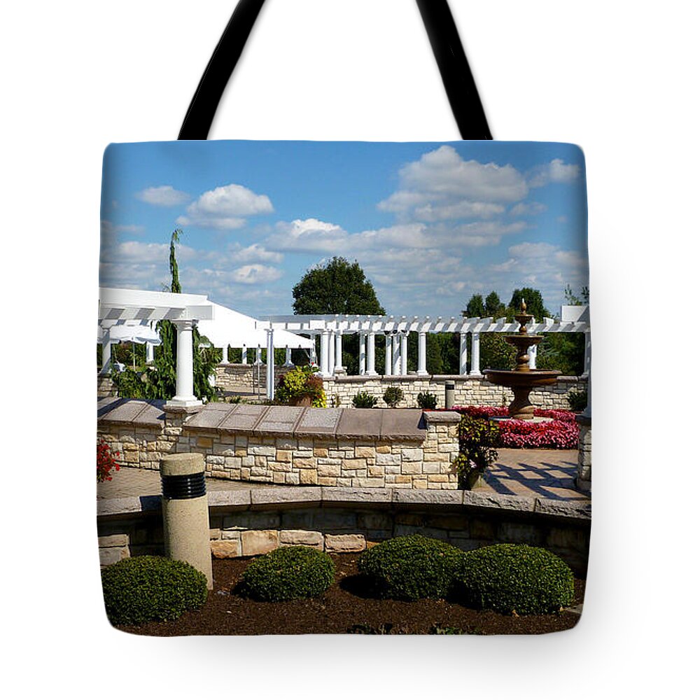 Friendship Tote Bag featuring the photograph Purcell Friendship Garden by Mark Dodd