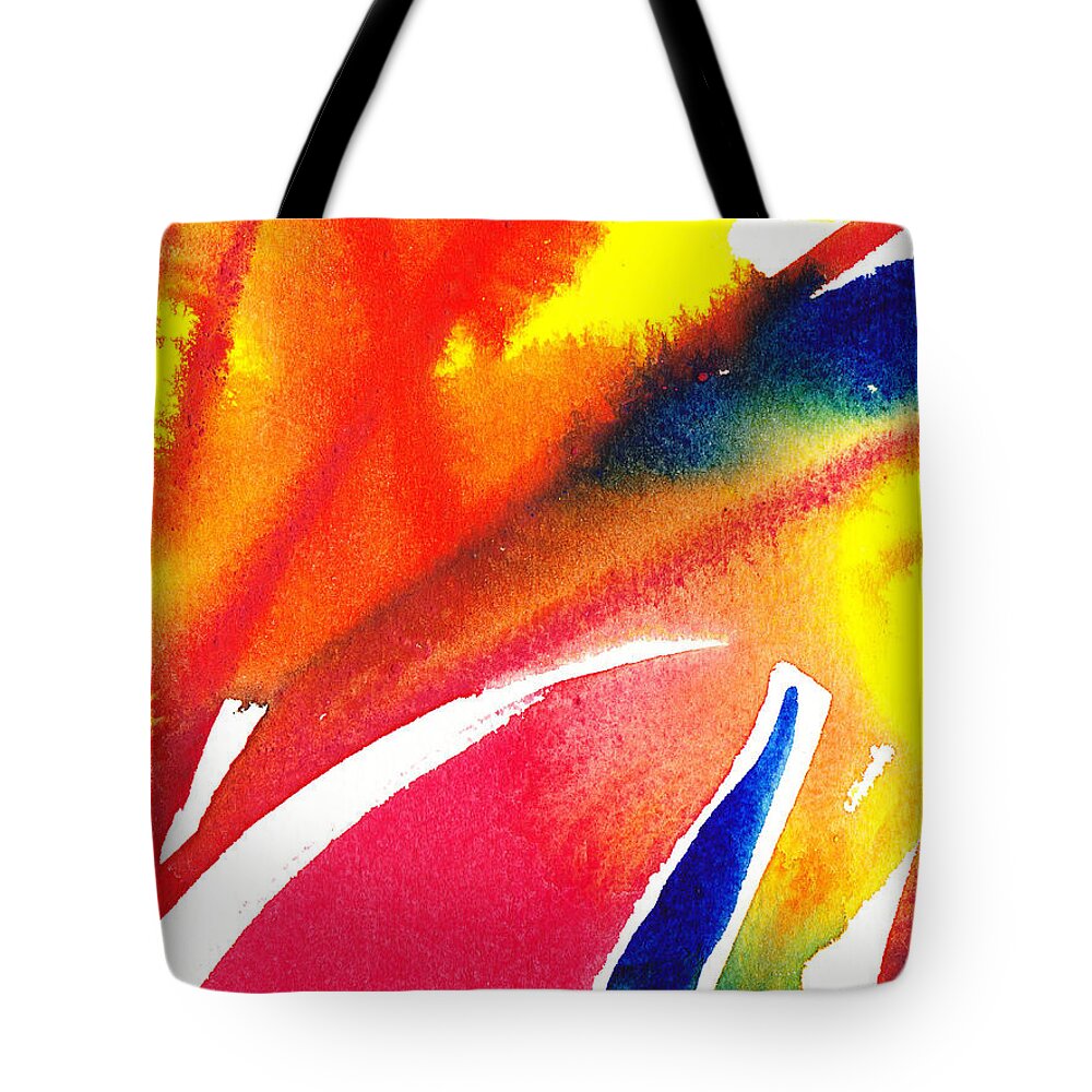 Enchanted Tote Bag featuring the painting Pure Color Inspiration Abstract Painting Enchanted Crossing by Irina Sztukowski
