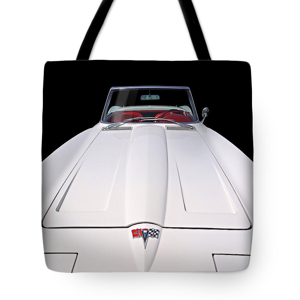 Corvette Stingray Tote Bag featuring the photograph Pure Enjoyment - 1964 Corvette Stingray by Gill Billington
