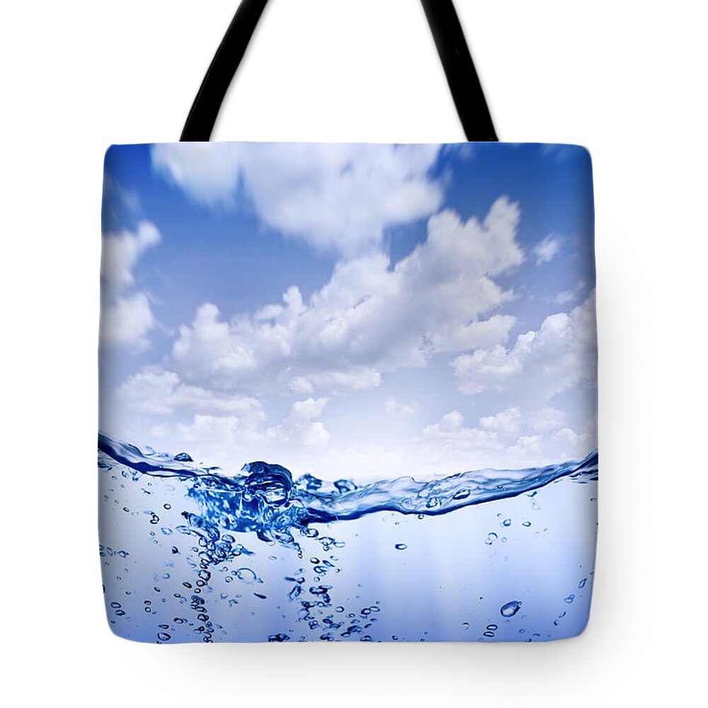 Underwater Tote Bag featuring the photograph Pure Water by Da-kuk