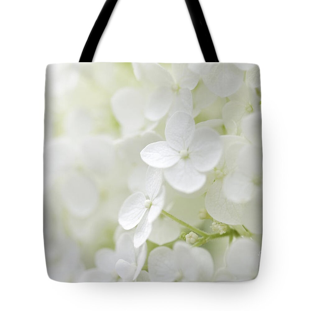 Hydrangea Tote Bag featuring the photograph Purity by Patty Colabuono