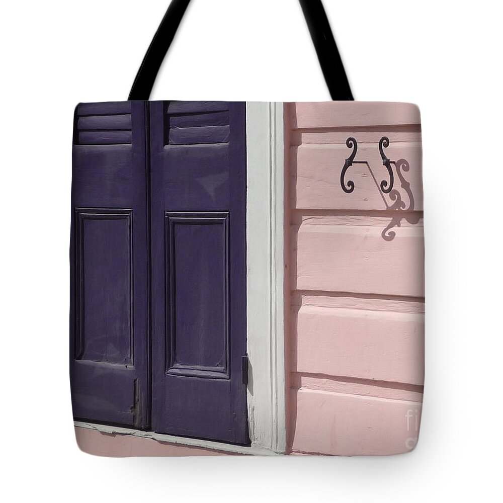 Purple Tote Bag featuring the photograph Purple Door by Valerie Reeves