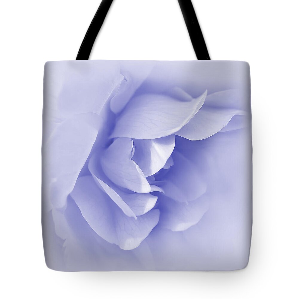 Rose Tote Bag featuring the photograph Purple Rose Flower Tranquillity by Jennie Marie Schell