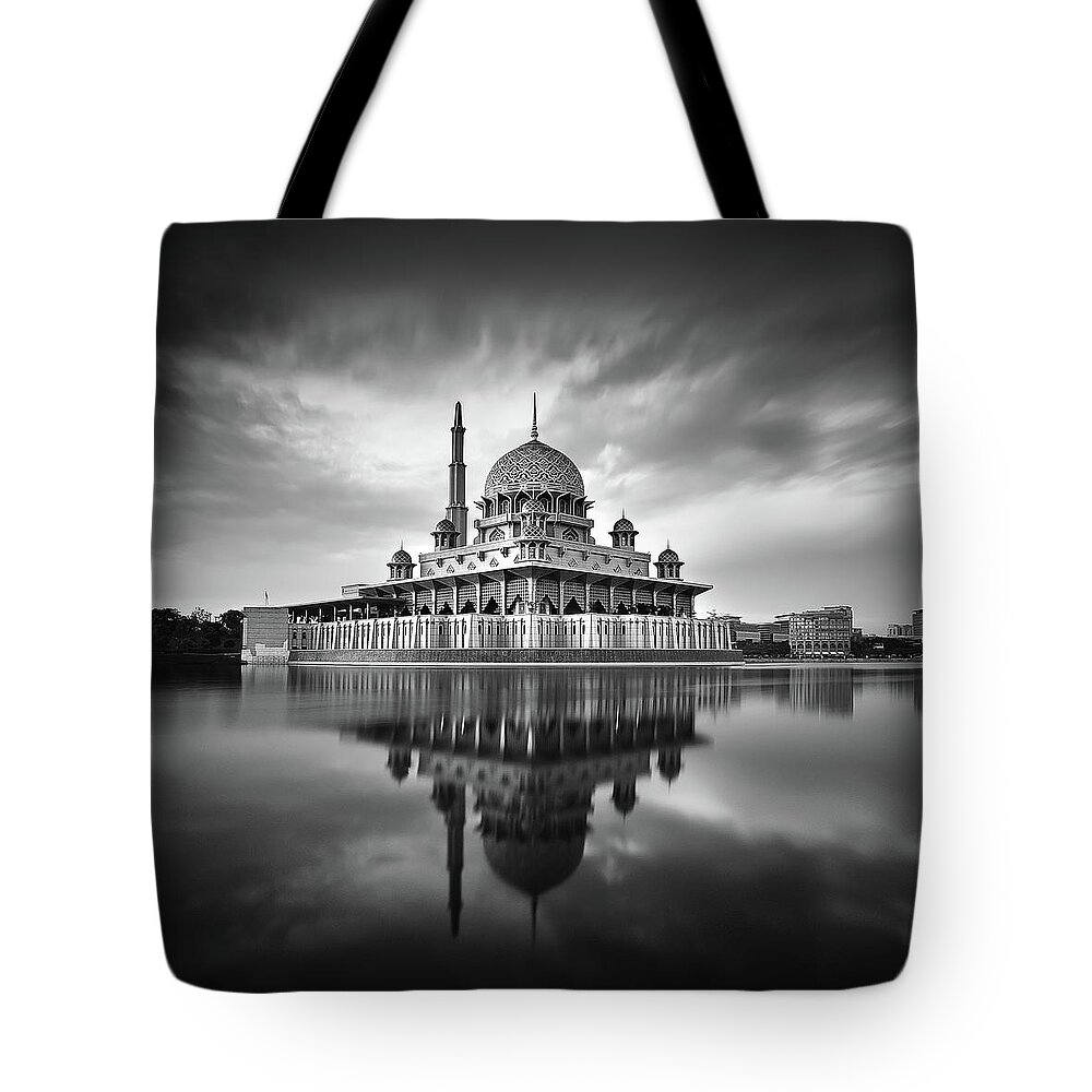 Mosque Tote Bag featuring the photograph Putra Mosque by Photography By Azam Alwi